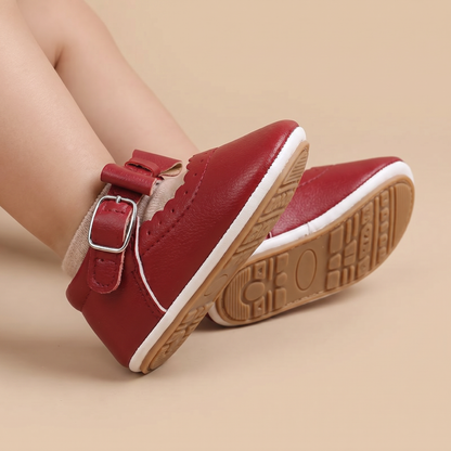Scallop Bow Mary Jane Shoes