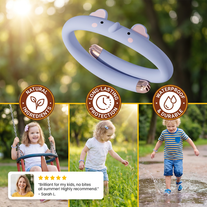 Kids Mosquito Repellent Bracelet with Cute Animal Design Waterproof