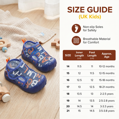 Summer Baby Sandals with Non-slip soles and Breathable Material