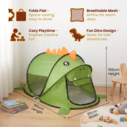 Foldable Dino Play Tent for Kids – Perfect for Warm Days & Cozy Playtime