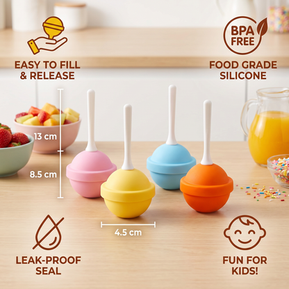 Lollipop Ice Pop Moulds – Pack of Four