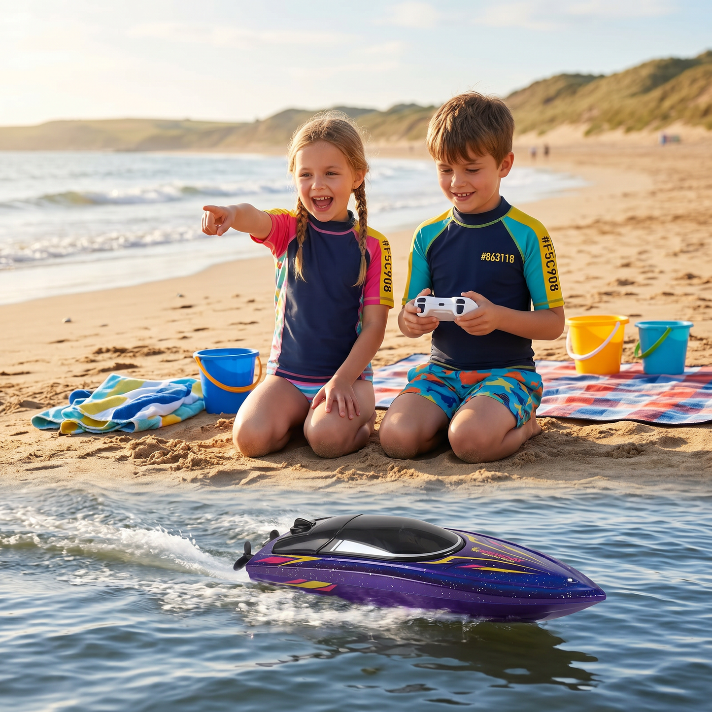 Electric Racing Boat for Fast Water Fun in Summer