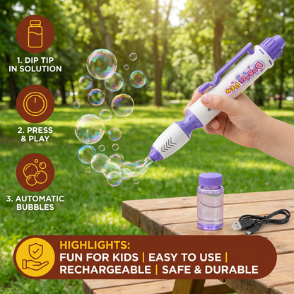 Magic Bubble Blaster Pen – Automatic Bubble Wand for Kids