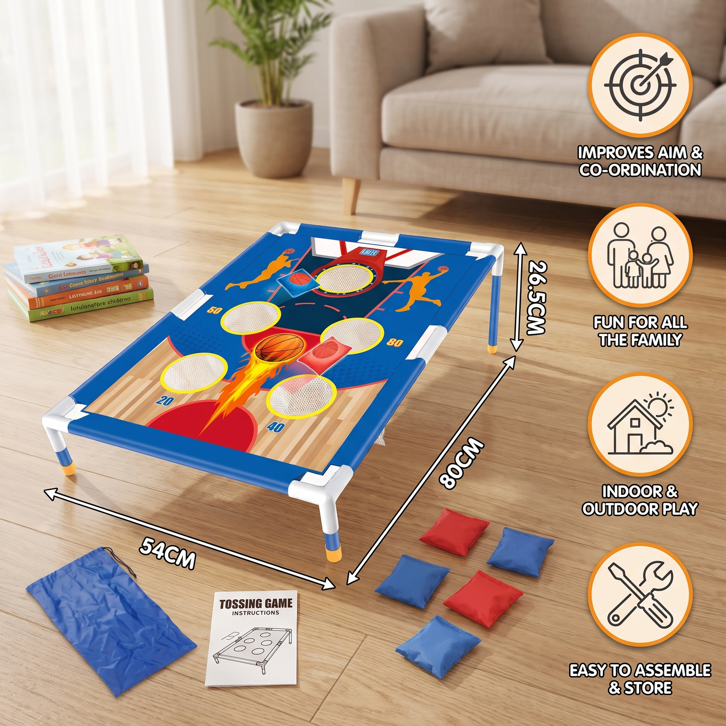 Bean Bag Toss Game Set – Indoor & Outdoor Family Game