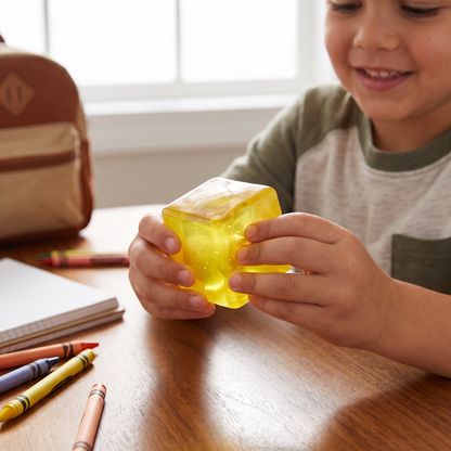 Cube Squishy Stress Ball – Soft Gel Sensory Fidget Toy