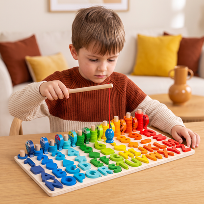 Skill Development – Montessori Wooden Activity Board