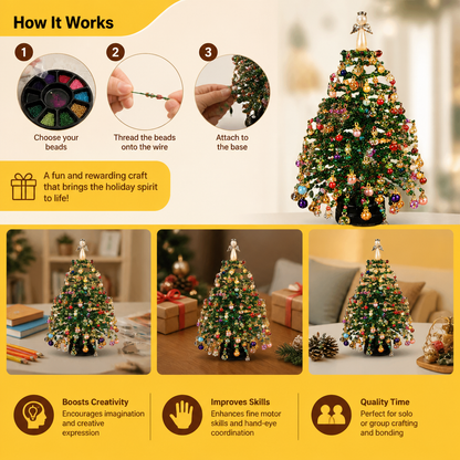 DIY Crystal Beaded Christmas Tree Craft Kit