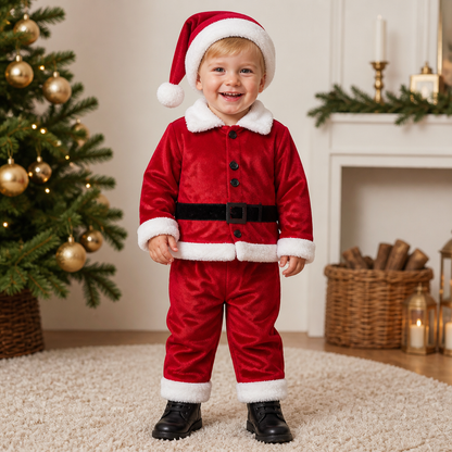 Baby & Toddler Santa Costume Set