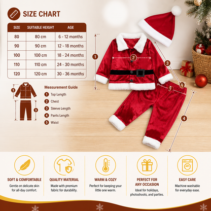 Baby & Toddler Santa Costume Set