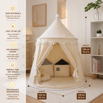 Cozy Kids Play Tent – A Charming Hideaway for Reading & Play