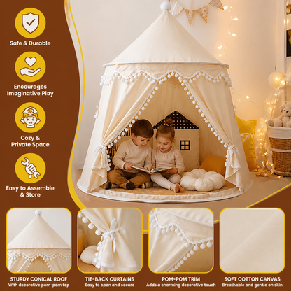 Cozy Kids Play Tent – A Charming Hideaway for Reading & Play