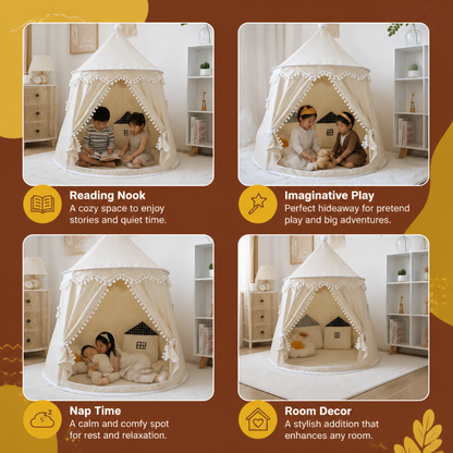 Cozy Kids Play Tent – A Charming Hideaway for Reading & Play