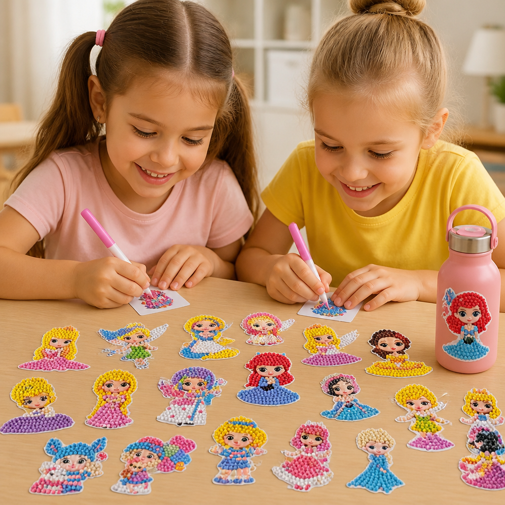 DIY Diamond Art Sticker Craft Kit for Kids
