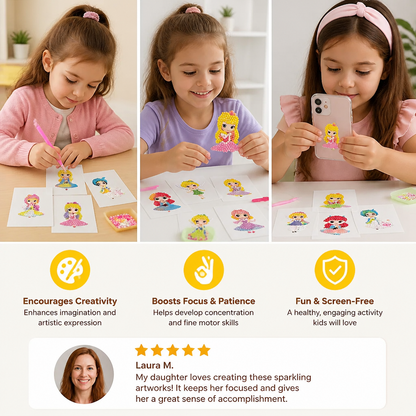 DIY Diamond Art Sticker Craft Kit for Kids