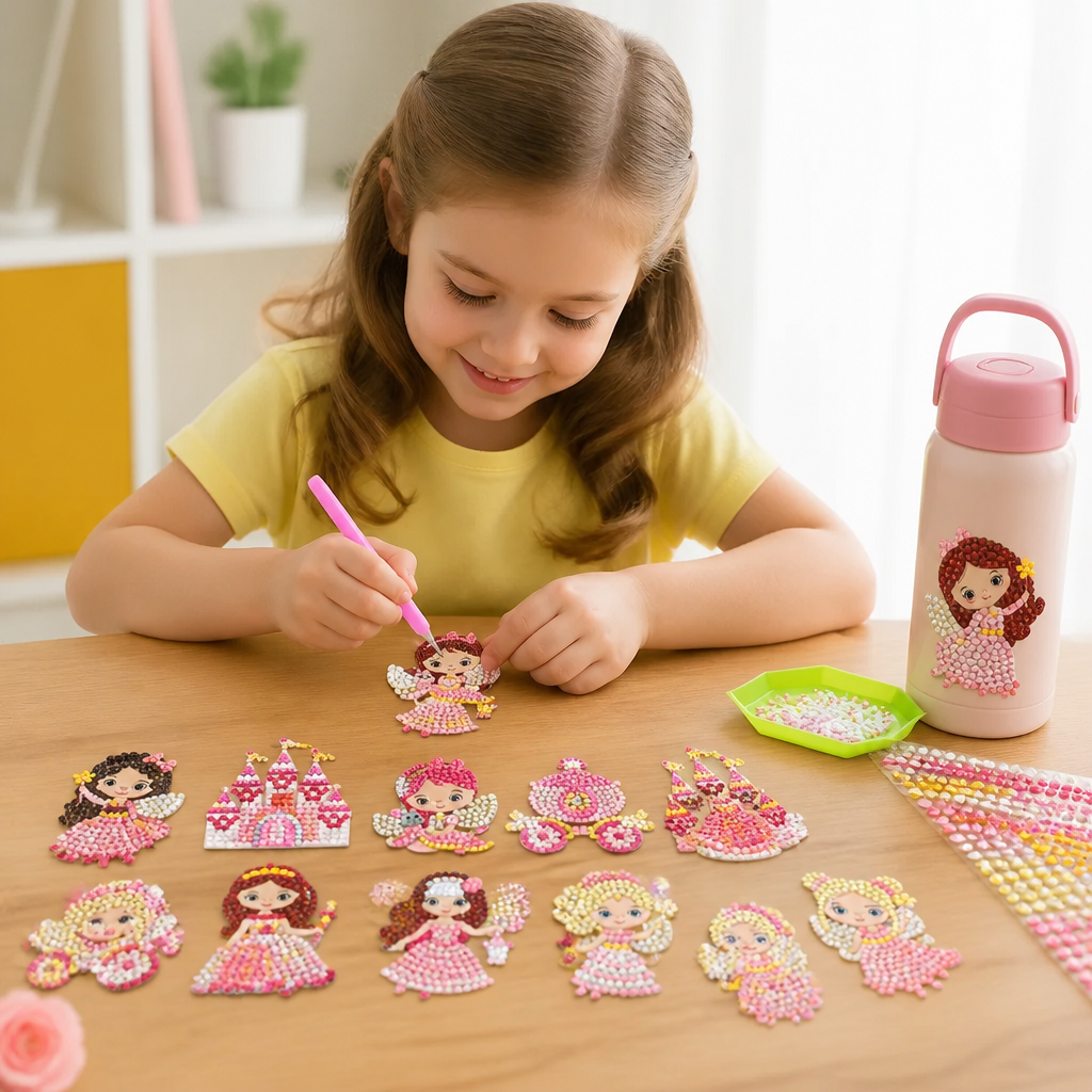DIY Diamond Art Sticker Craft Kit for Kids