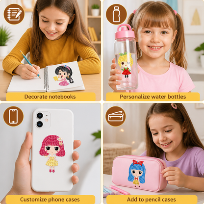 DIY Diamond Art Sticker Craft Kit for Kids