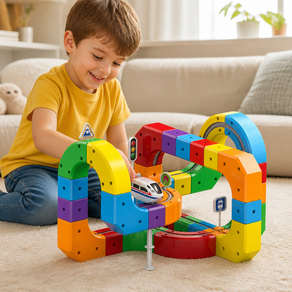 Magic rail cube track kids toy