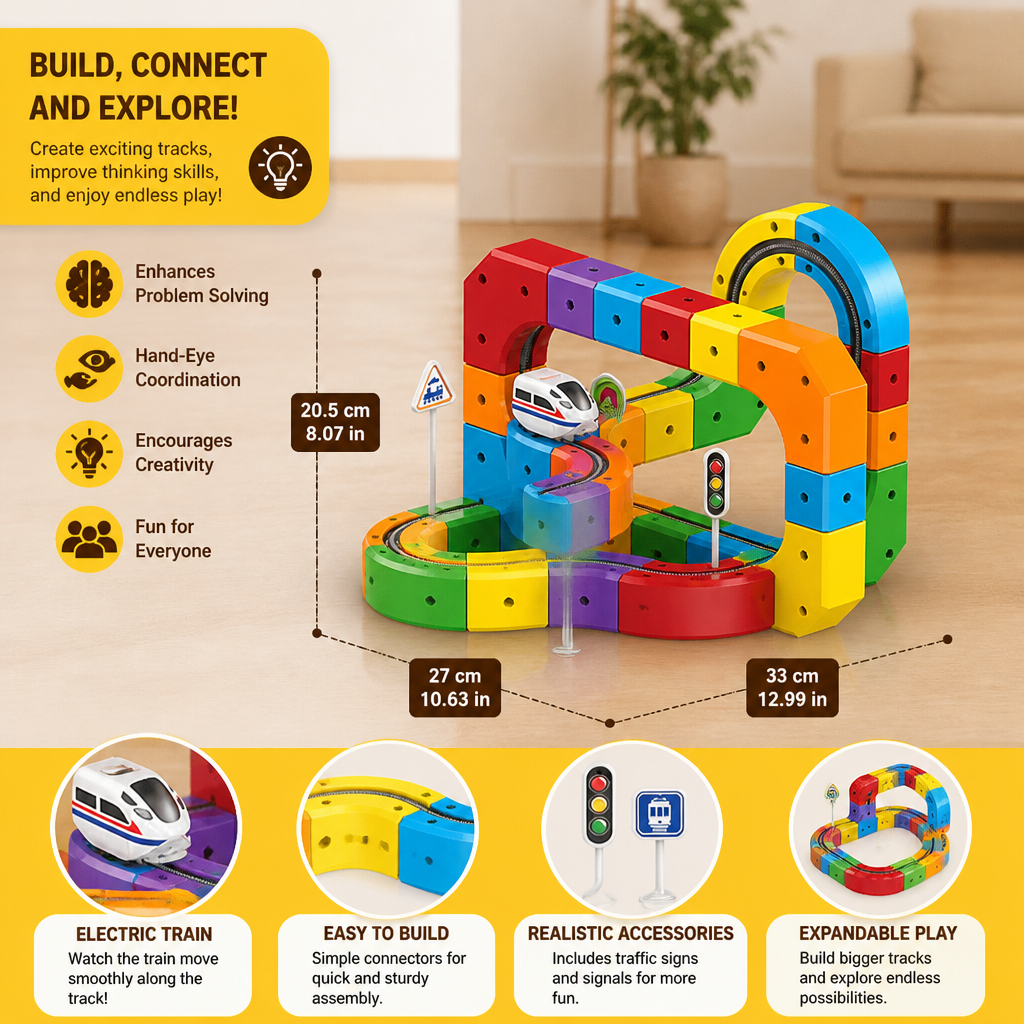 Magic rail cube track kids toy