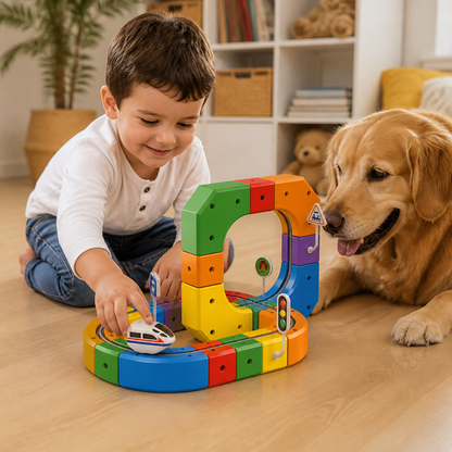 Magic rail cube track kids toy