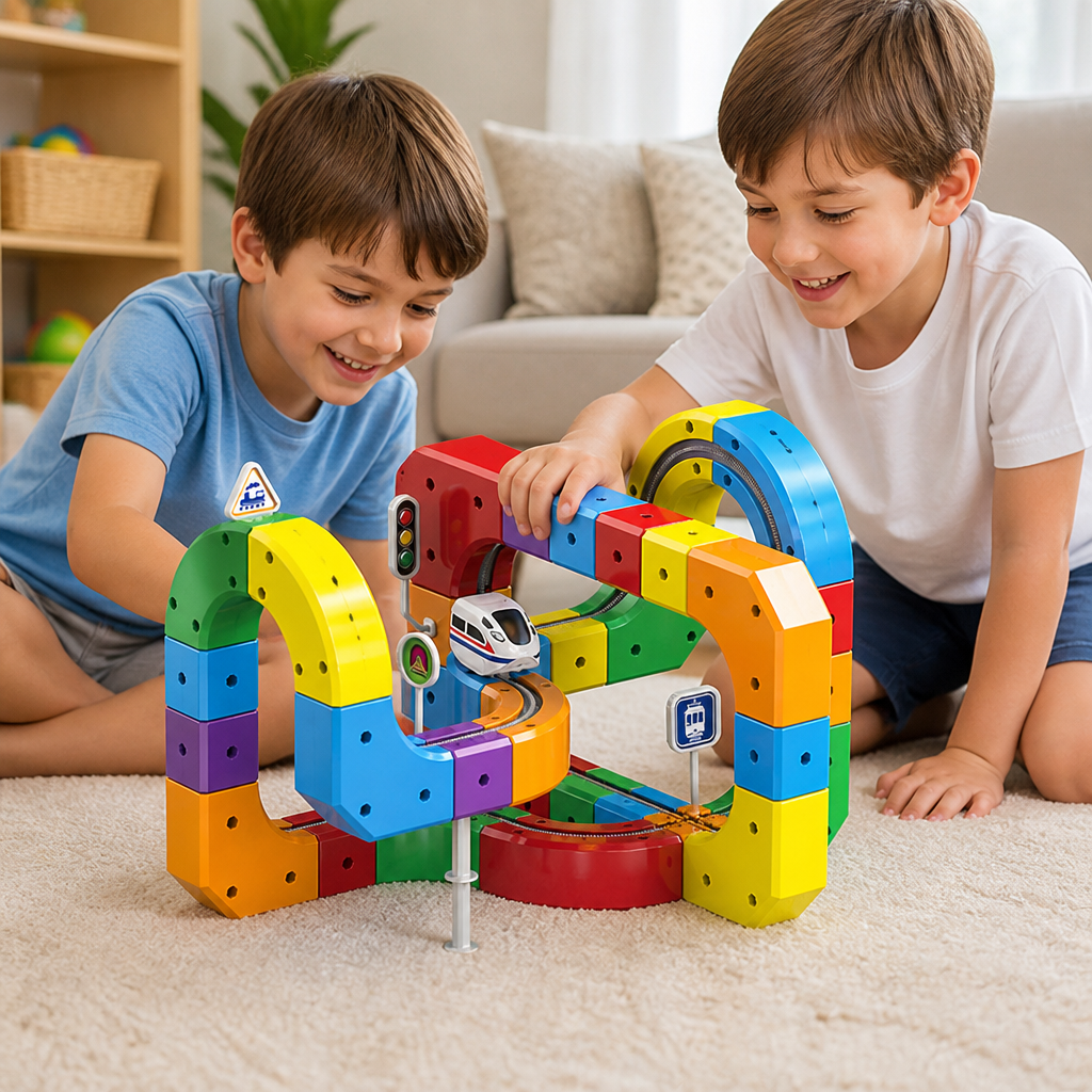 Magic rail cube track kids toy