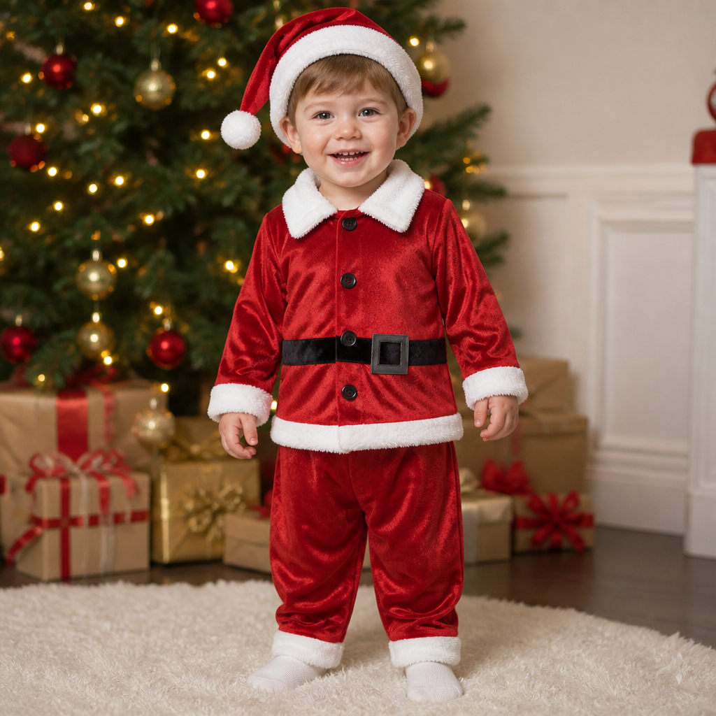 Baby & Toddler Santa Costume Set