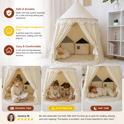 Cozy Kids Play Tent – A Charming Hideaway for Reading & Play