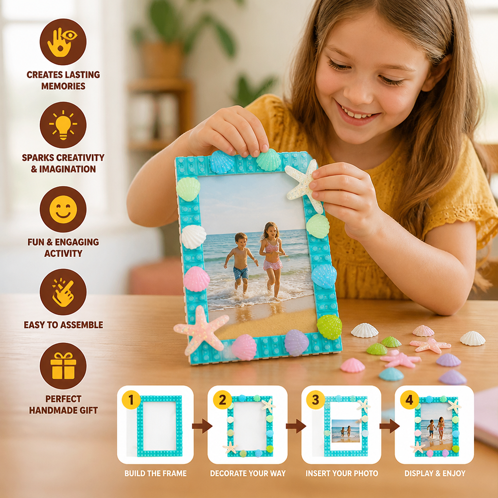 DIY Building Blocks Photo Frame Craft Kit