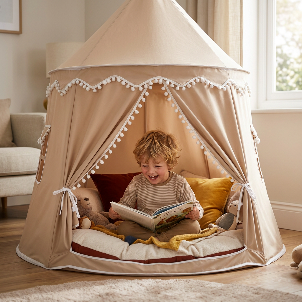 Cozy Kids Play Tent – A Charming Hideaway for Reading & Play