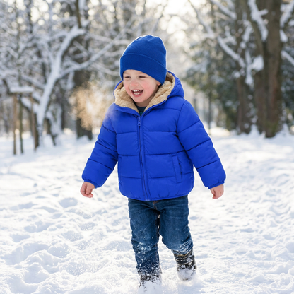 Fleece-Lined Baby & Toddler Puffer Jacket