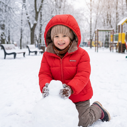 Fleece-Lined Baby & Toddler Puffer Jacket