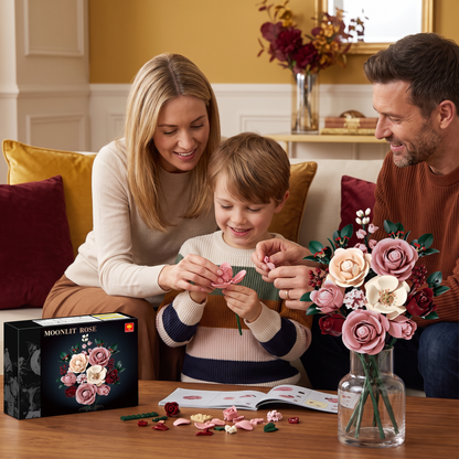 Flower Building Block Bouquet Set