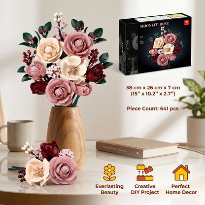 Flower Building Block Bouquet Set