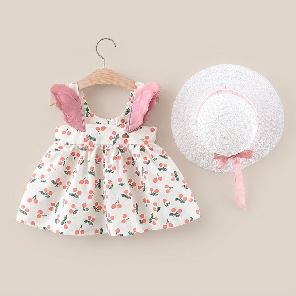 Sweet Orchard Dress Set & Hat
