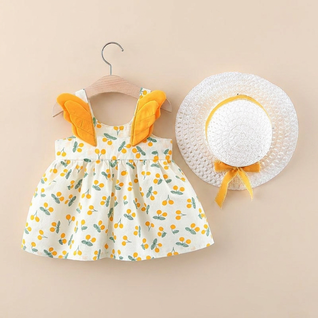 Sweet Orchard Dress Set & Hat