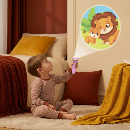 Kids Projection Flashlight Toy – Bedtime Story Projector for Learning & Fun