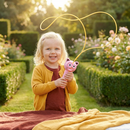 Cat-Themed Lasso Toy for Kids – Spinning Rope Launcher Fun