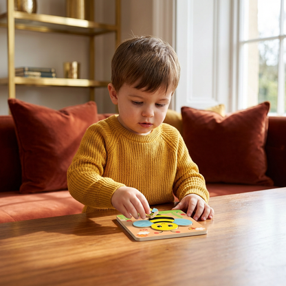 3D Wooden Puzzle for Kids – Educational Animal Learning Toy for Toddlers