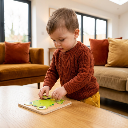 3D Wooden Puzzle for Kids – Educational Animal Learning Toy for Toddlers