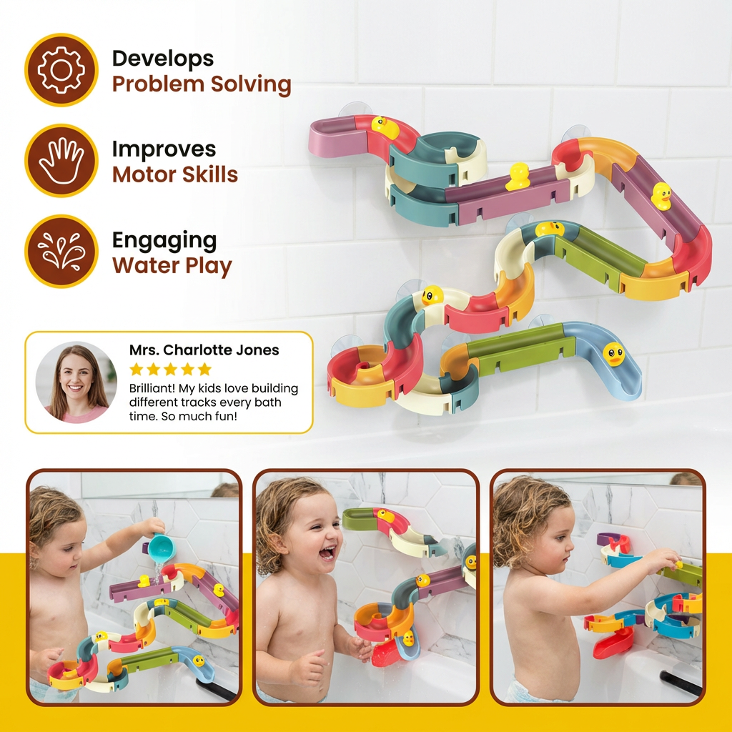 Sliding Ducks -  Kids Bathing Toy