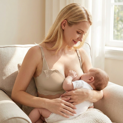Seamless Nursing & Maternity Bra – Wireless, Supportive and Comfortable with Push-Up Effect