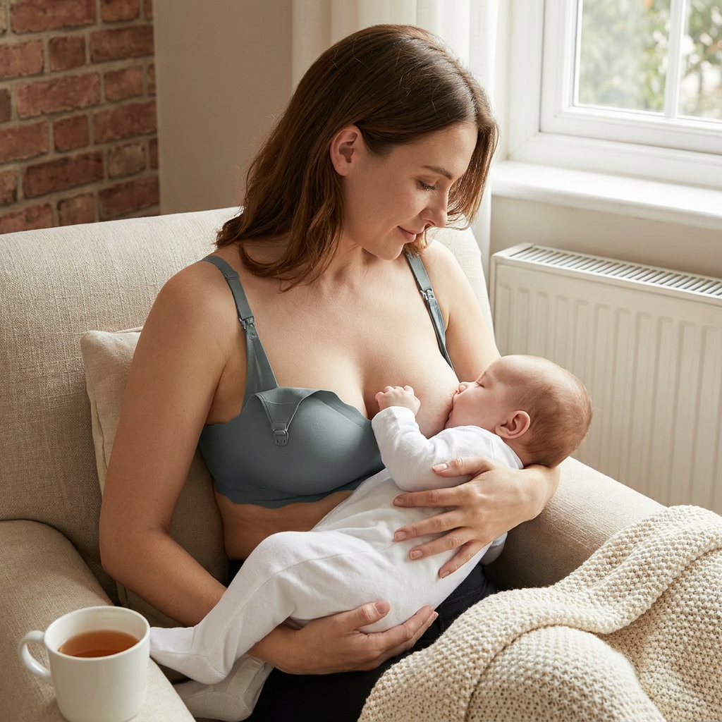 Seamless Nursing & Maternity Bra – Wireless, Supportive and Comfortable with Push-Up Effect