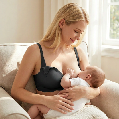 Seamless Nursing & Maternity Bra – Wireless, Supportive and Comfortable with Push-Up Effect