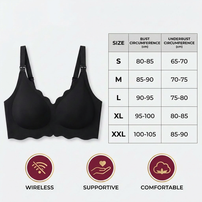Seamless Nursing & Maternity Bra – Wireless, Supportive and Comfortable with Push-Up Effect