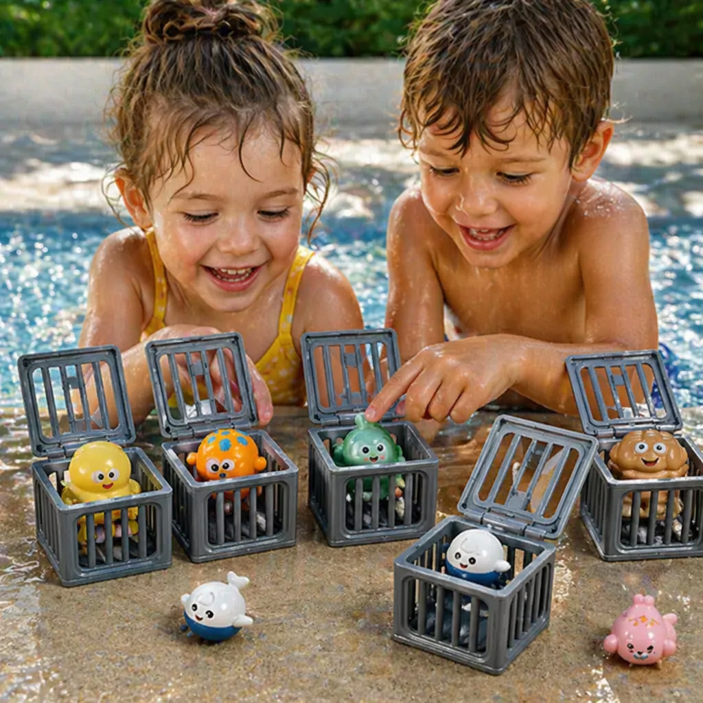 Children’s Diving Toy Set – Underwater Pool Toys with Storage Box