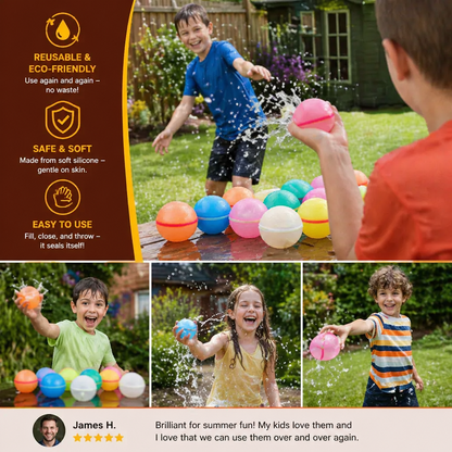 Reusable Water Balloons – Self-Sealing & Silicone