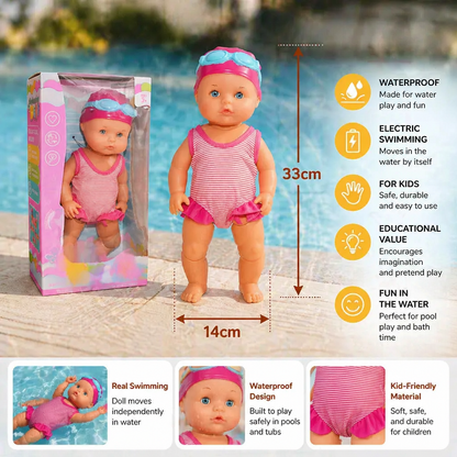 Swimming Baby Doll – Waterproof Electric Pool Toy for Kids