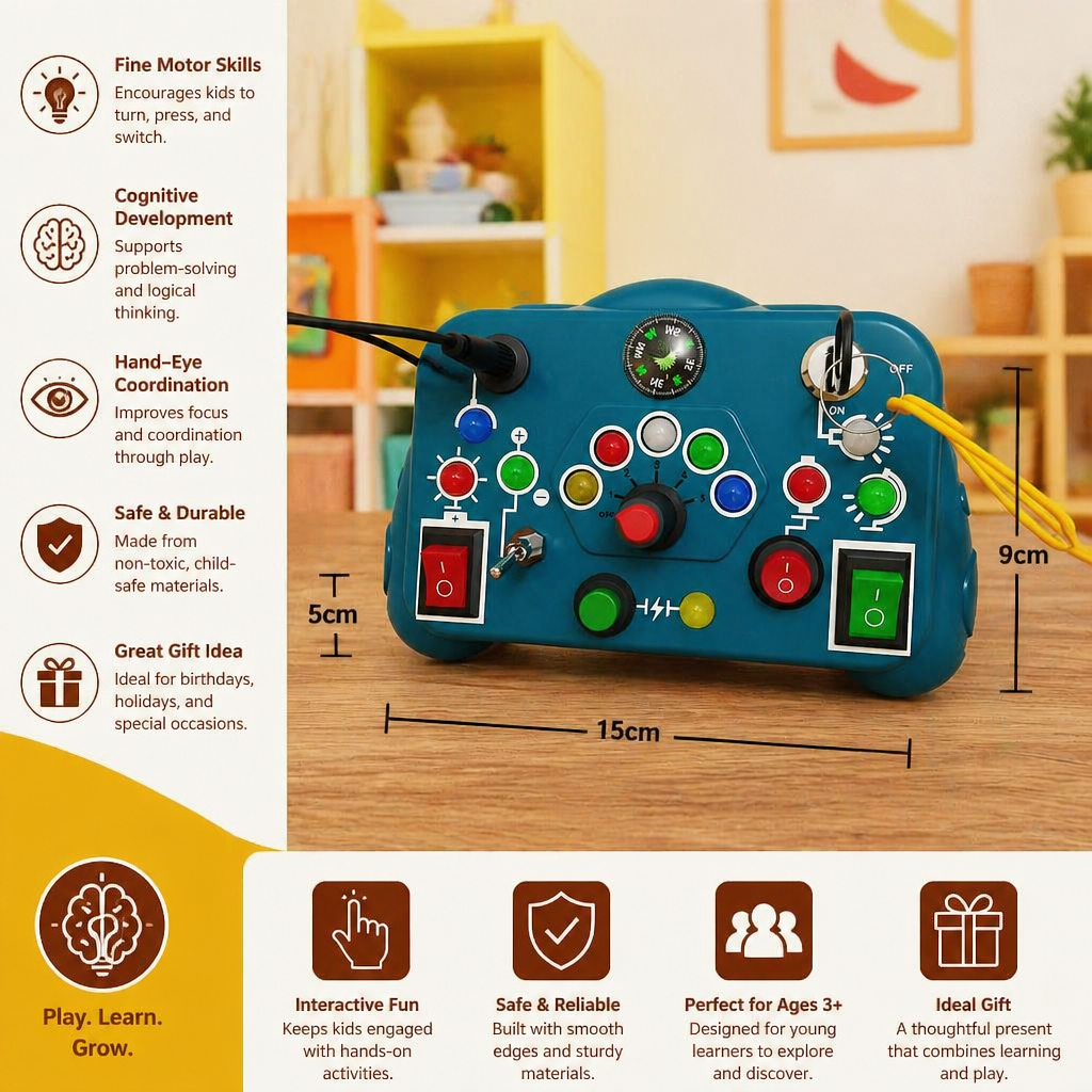 Montessori Activity Toy for Kids – Educational Game to Support Motor Skills, Understanding & Creativity