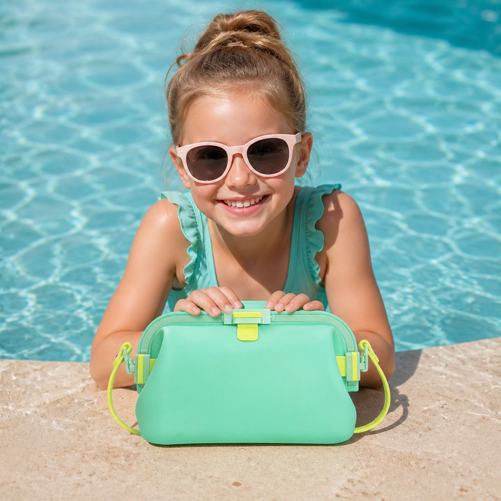 Waterproof Silicone Storage Bag with Shoulder Strap