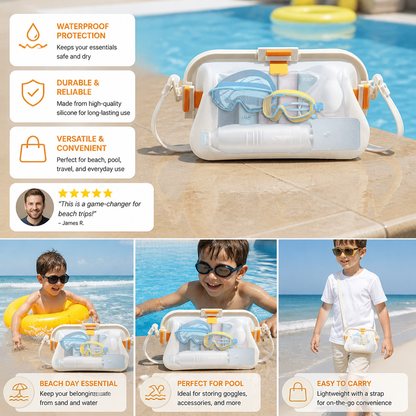 Waterproof Silicone Storage Bag with Shoulder Strap