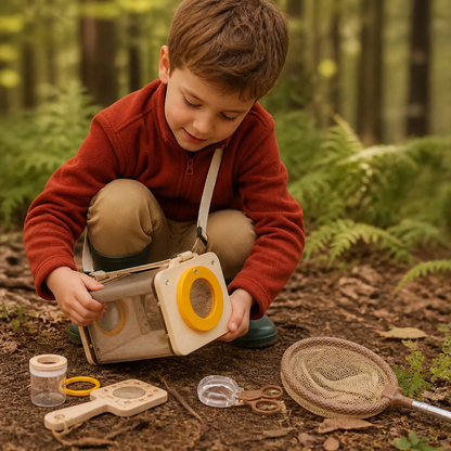 Kids Nature Explorer Kit with Bug Catcher Net Magnifier and Compass